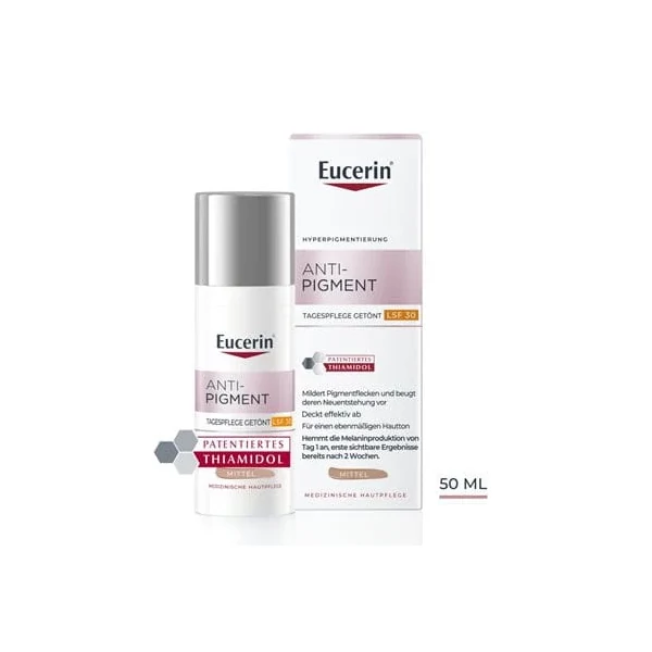 EUCERIN ANTI-PIGMENT SZÍNEZETT NAPPALI ARCKRÉM MEDIUM FF30 50ML