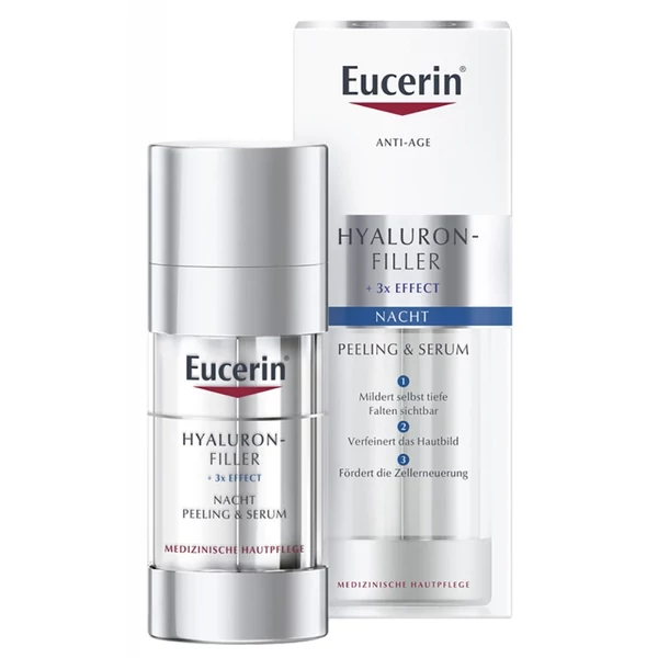 EUCERIN HYALURON-FILLER ÉJSZAKAI BŐRMEGÚJÍTÓ PEELING ÉS SZÉRUM 30ML