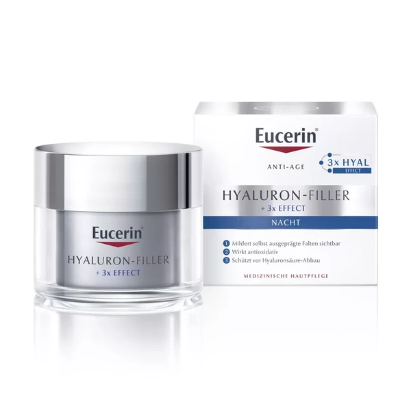 EUCERIN HYALURON-FILLER RÁNCFELTÖLTŐ ÉJSZAKAI ARCKRÉM 50ML