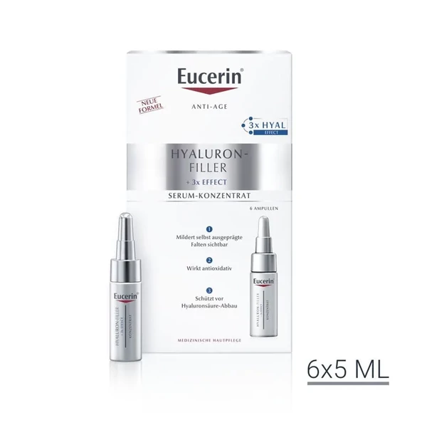 EUCERIN HYALURON-FILLER RÁNCFELTÖLTŐ SZÉRUM 6X5ML