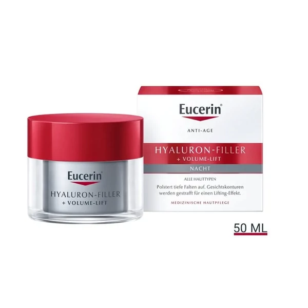 EUCERIN HYALURON-FILLER + VOLUME LIFT BŐRFESZESÍTŐ ÉJSZAKAI ARCKRÉM 50ML