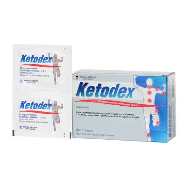 KETODEX 25 MG GRANULÁTUM BELSŐLEGES OLDATHOZ 20X