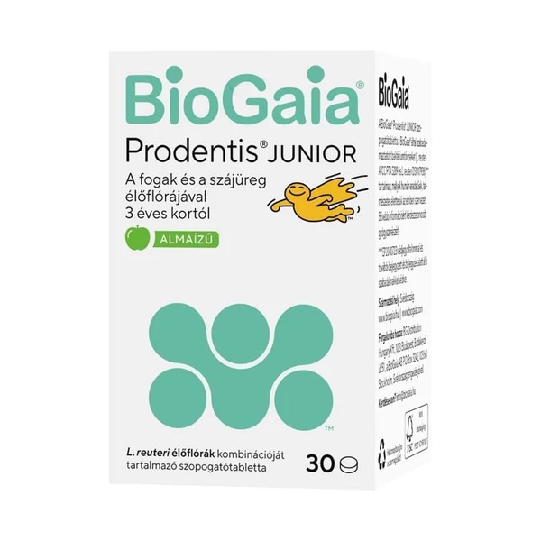 BIOGAIA PRODENTIS JUNIOR ALMA ÍZŰ SZOPOGATÓTABLETTA 30X