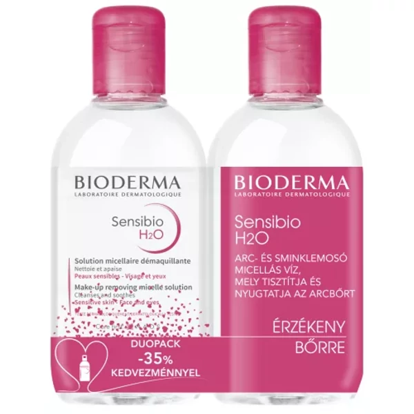 BIODERMA SENSIBIO H2O MICELLÁS ARC- ÉS SMINKLEMOSÓ OLDAT 2X500ML