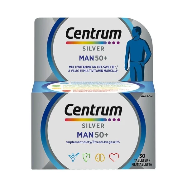 CENTRUM A-Z-IG FÉRFIAKNAK 50+ FILMTABLETTA 30X