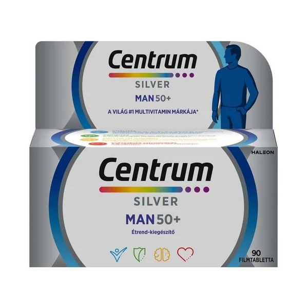 CENTRUM A-Z-IG FÉRFIAKNAK 50+ FILMTABLETTA 90X