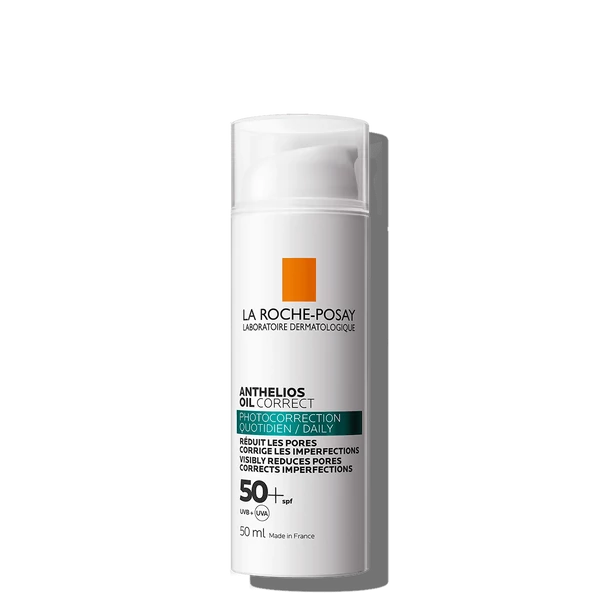 LA ROCHE-POSAY ANTHELIOS OIL CORRECT FÉNYKORREKCIÓS NAPVÉDŐ ZSÍROS BŐRRE 50ML