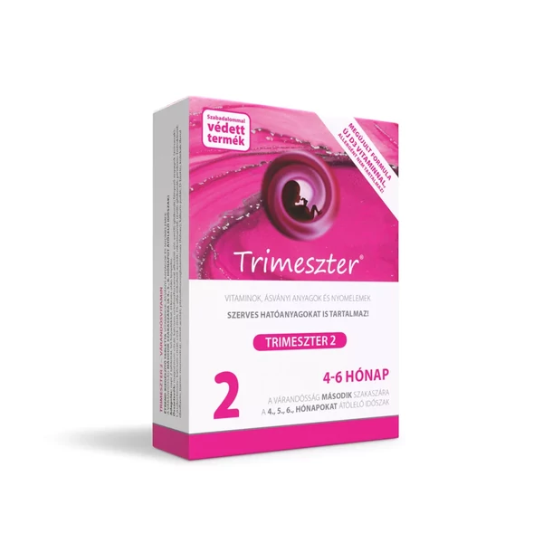 TRIMESZTER 2 VÁRANDÓSVITAMIN ÉTREND-KIEGÉSZÍTŐ TABLETTA 60X
