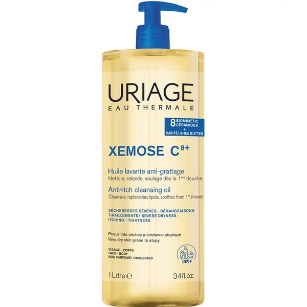 URIAGE XEMOSE C8+ OLAJTUSFÜRDŐ SZÁRAZ BŐRRE 1000ML