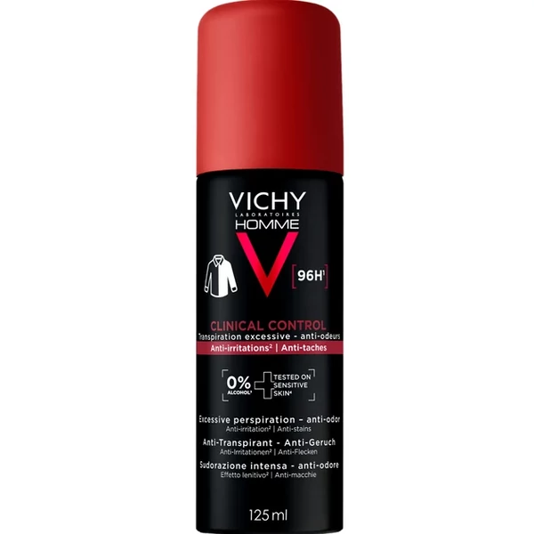 VICHY CLINICAL CONTROL 96H IZZADÁSGÁTLÓ SPRAY FÉRFIAKNAK 125ML