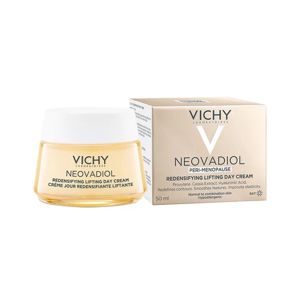 VICHY NEOVADIOL PERI-MENOPAUSE / A VÁLTOZÓKOR ELSŐ SZAKASZÁTÓL BŐRTÖMÖRSÉGET FOKOZÓ, NEDVESSÉGGEL FELTÖLTŐ NAPPALI ARCKRÉM NORMÁL ÉS KOMBINÁLT BŐRRE 50ML