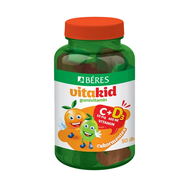 BÉRES VITAKID C+D3 GUMIVITAMIN 90X