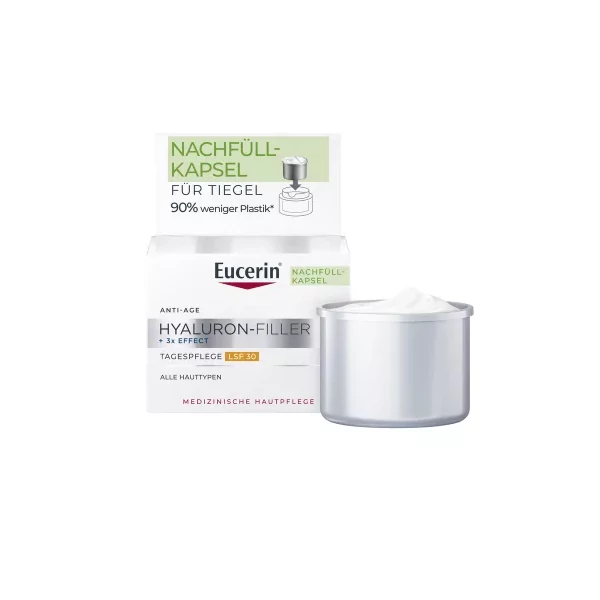 EUCERIN HYALURON-FILLER +3X EFFECT RÁNCFELTÖLTŐ NAPPALI ARCKRÉM SPF30 ÖKO-UTÁNTÖLTŐ 50ML
