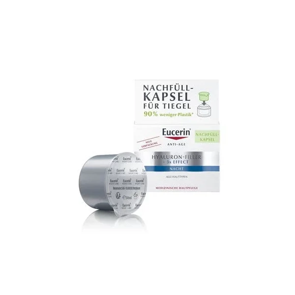 EUCERIN HYALURON-FILLER RÁNCFELTÖLTŐ ÉJSZAKAI ARCKRÉM ÖKO-UTÁNTÖLTŐ 50ML