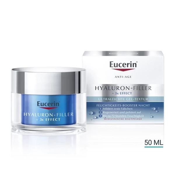 EUCERIN HYALURON-FILLER RÁNCFELTÖLTŐ, HIDRATÁLÓ ÉJSZAKAI ARCKRÉM 50ML