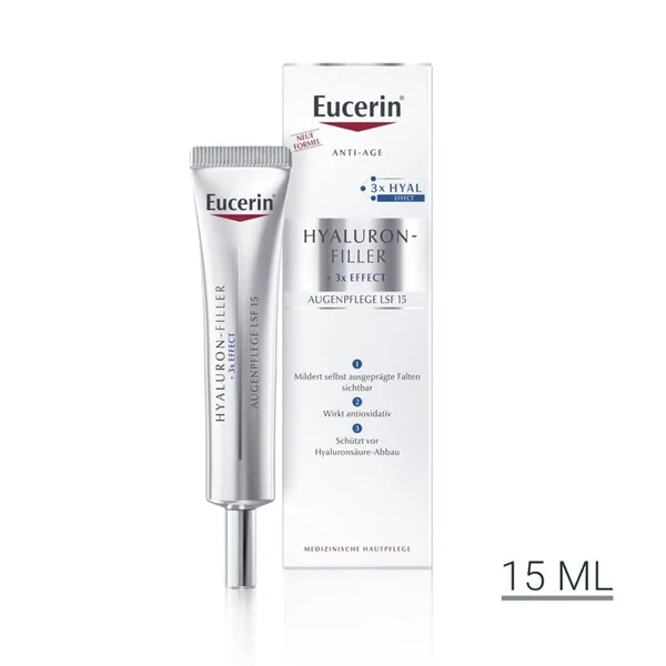 EUCERIN HYALURON-FILLER RÁNCFELTÖLTŐ SZEMRÁNCKRÉM 15ML