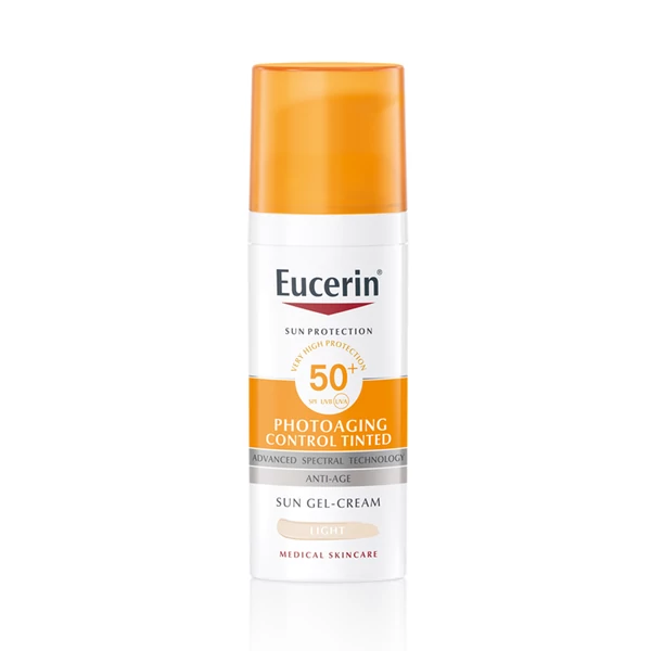 EUCERIN SUN PHOTOAGING CONTROL SZÍNEZETT NAPOZÓ KRÉM ARCRA LIGHT FF50+ 50ML