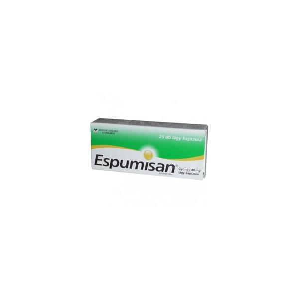 ESPUMISAN GYÖNGY 40 MG LÁGY KAPSZULA 25X