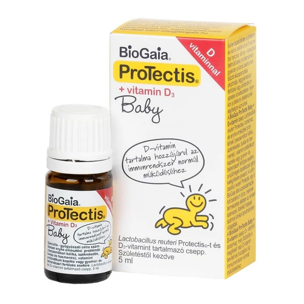 BIOGAIA BABY + D3-VITAMIN ÉTRENDKIEGÉSZÍTŐ CSEPP 5ML