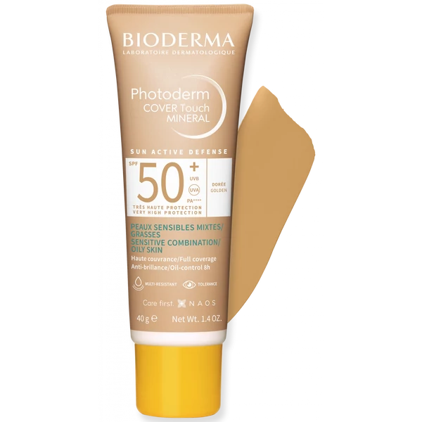 BIODERMA PHOTODERM COVER TOUCH MINERAL SPF50+ 40G DORÉE