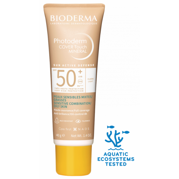 BIODERMA PHOTODERM COVER TOUCH MINERAL SPF50+ 40G CLAIR