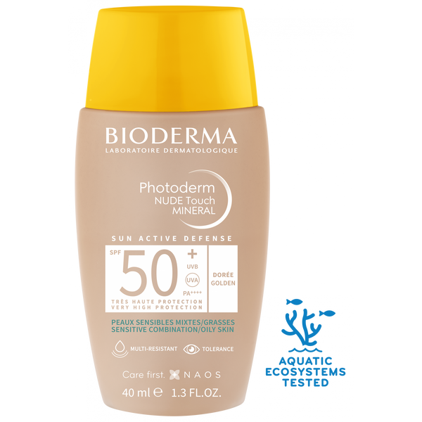 BIODERMA PHOTODERM NUDE TOUCH MINERAL SPF50+ 40ML TRÉS CLAIRE