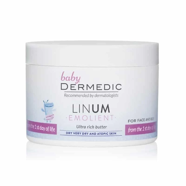 DERMEDIC LINUM EMOLIENT BABY GAZDAGON TÁPLÁLÓ TESTVAJ 225G