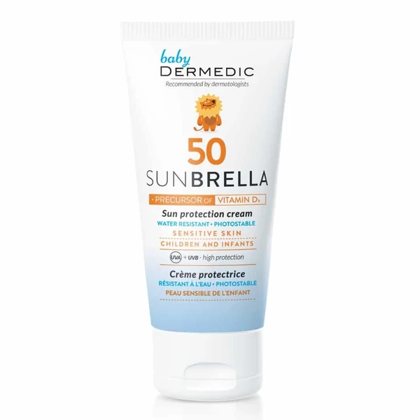 DERMEDIC SUNBRELLA BABY NAPFÉNYVÉDŐ ARCKRÉM GYERMEKEKNEK SPF50 50G