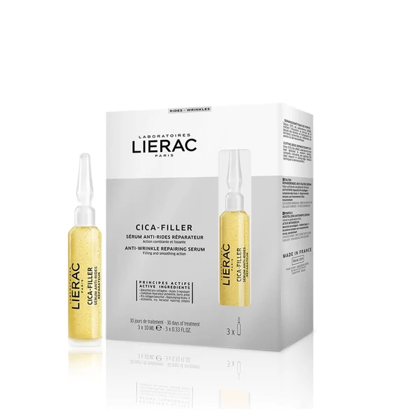 LIERAC CICA-FILLER BŐRFIATALÍTÓ ÉS HELYREÁLLÍTÓ SZÉRUM 3X10ML