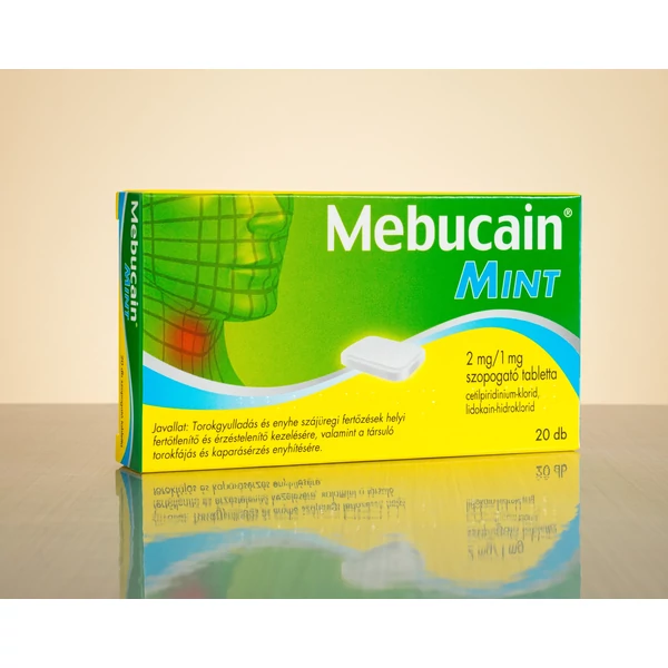 MEBUCAIN MINT 2MG/1MG SZOPOGATÓ TABLETTA 20X