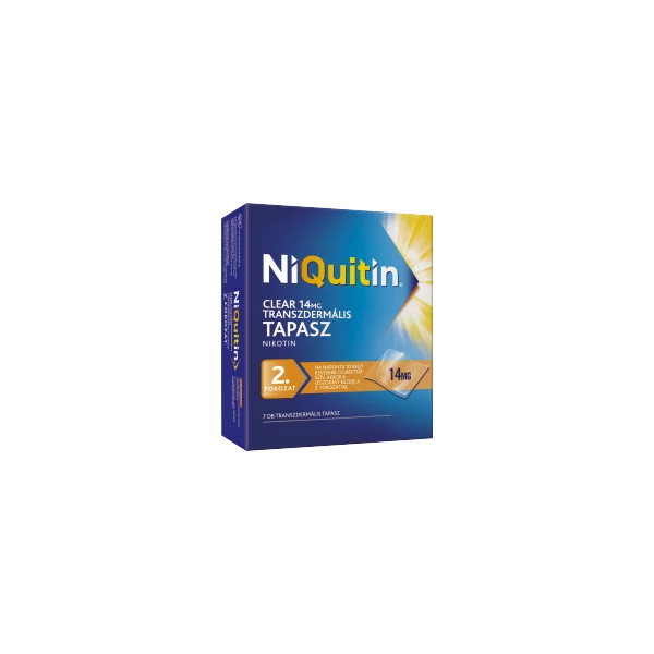 NIQUITIN CLEAR 14 MG TRANSZDERMÁLIS TAPASZ 7X