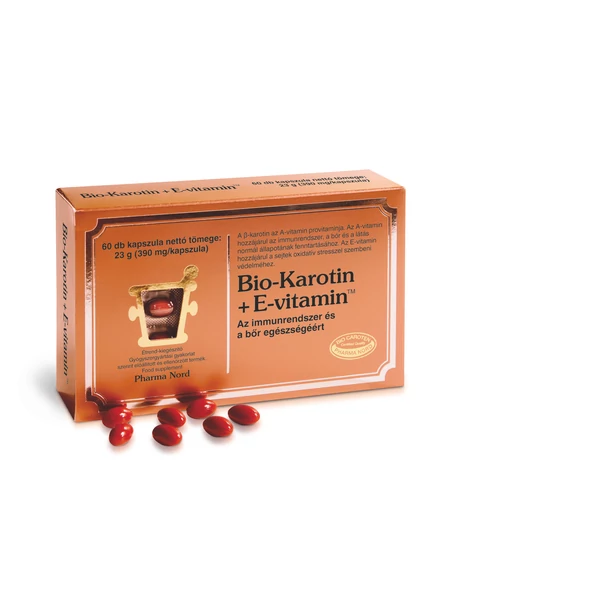 PHARMA NORD BIO-KAROTIN+E VITAMIN KAPSZULA 60X