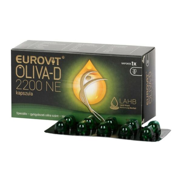 EUROVIT OLIVA-D 2200NE LÁGYZSELATIN KAPSZULA 30X