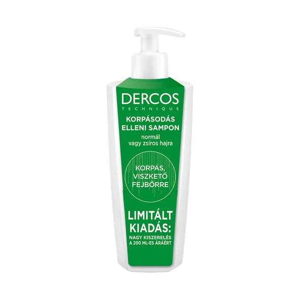 VICHY DERCOS KORPÁSODÁS ELLENI SAMPON ZSÍROS HAJRA 390ML